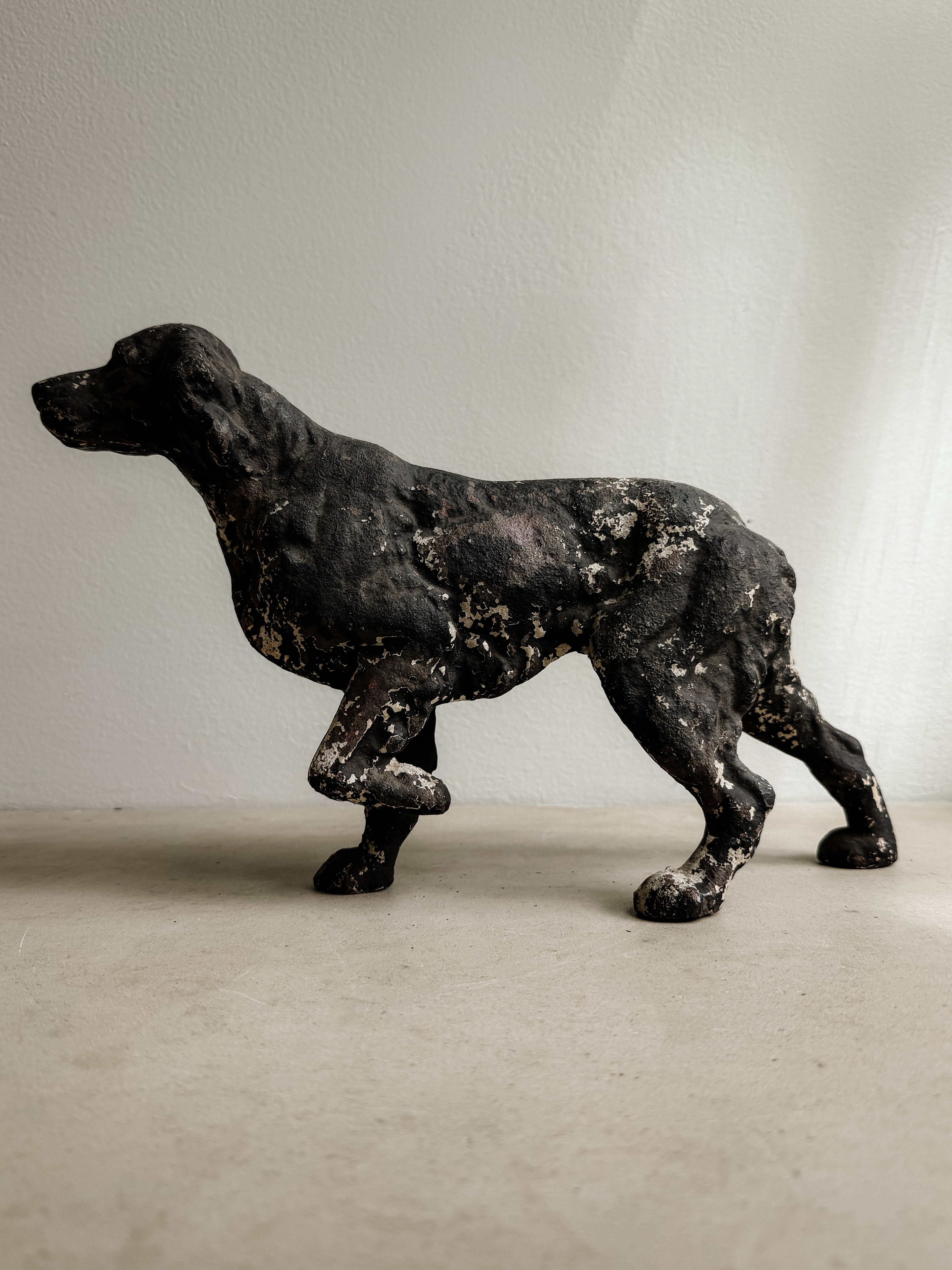 Antique Cast Iron Dog Figure, 15" | Studio Nomena