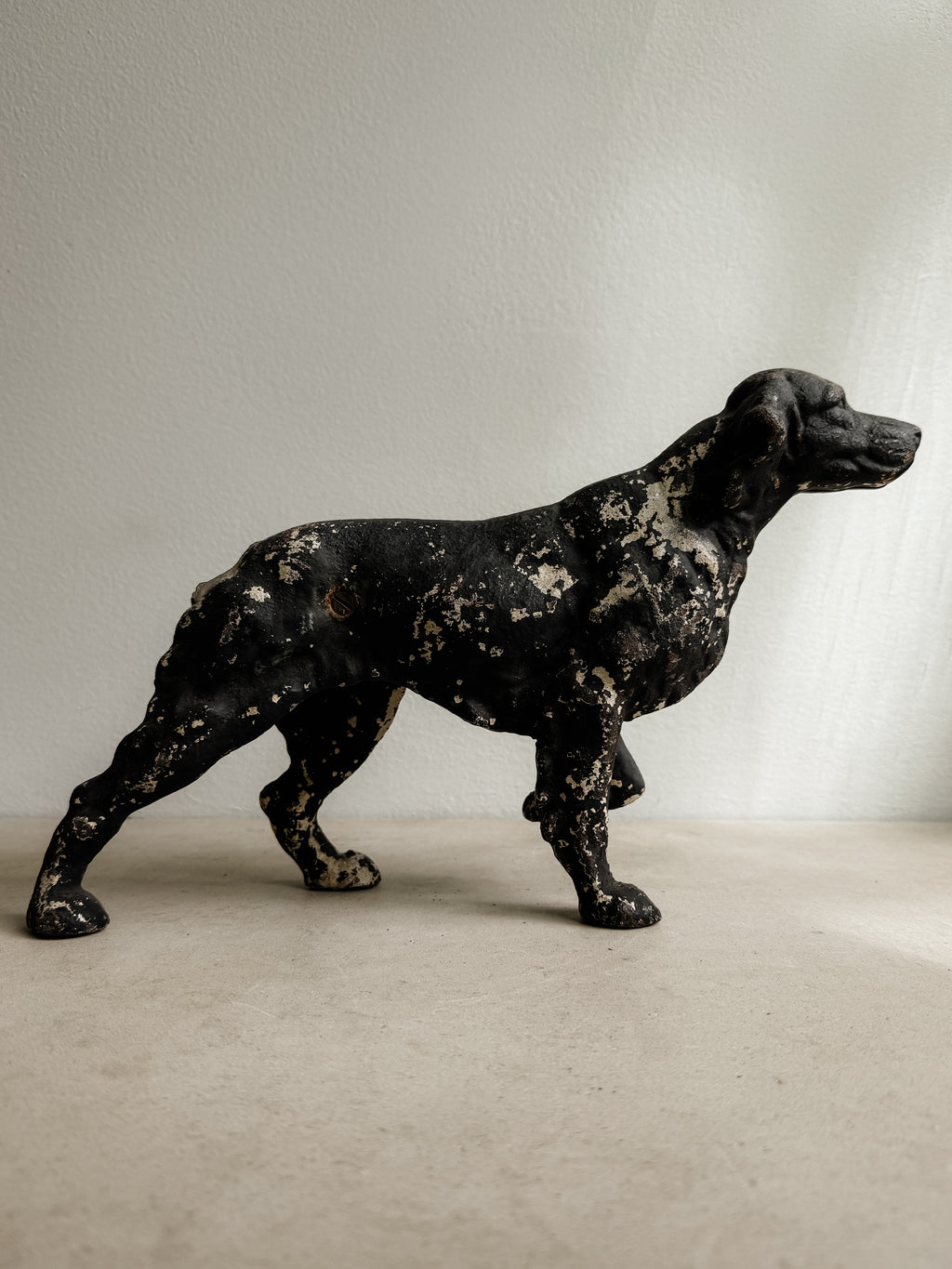 Antique Cast Iron Dog Figure, 15" | Studio Nomena