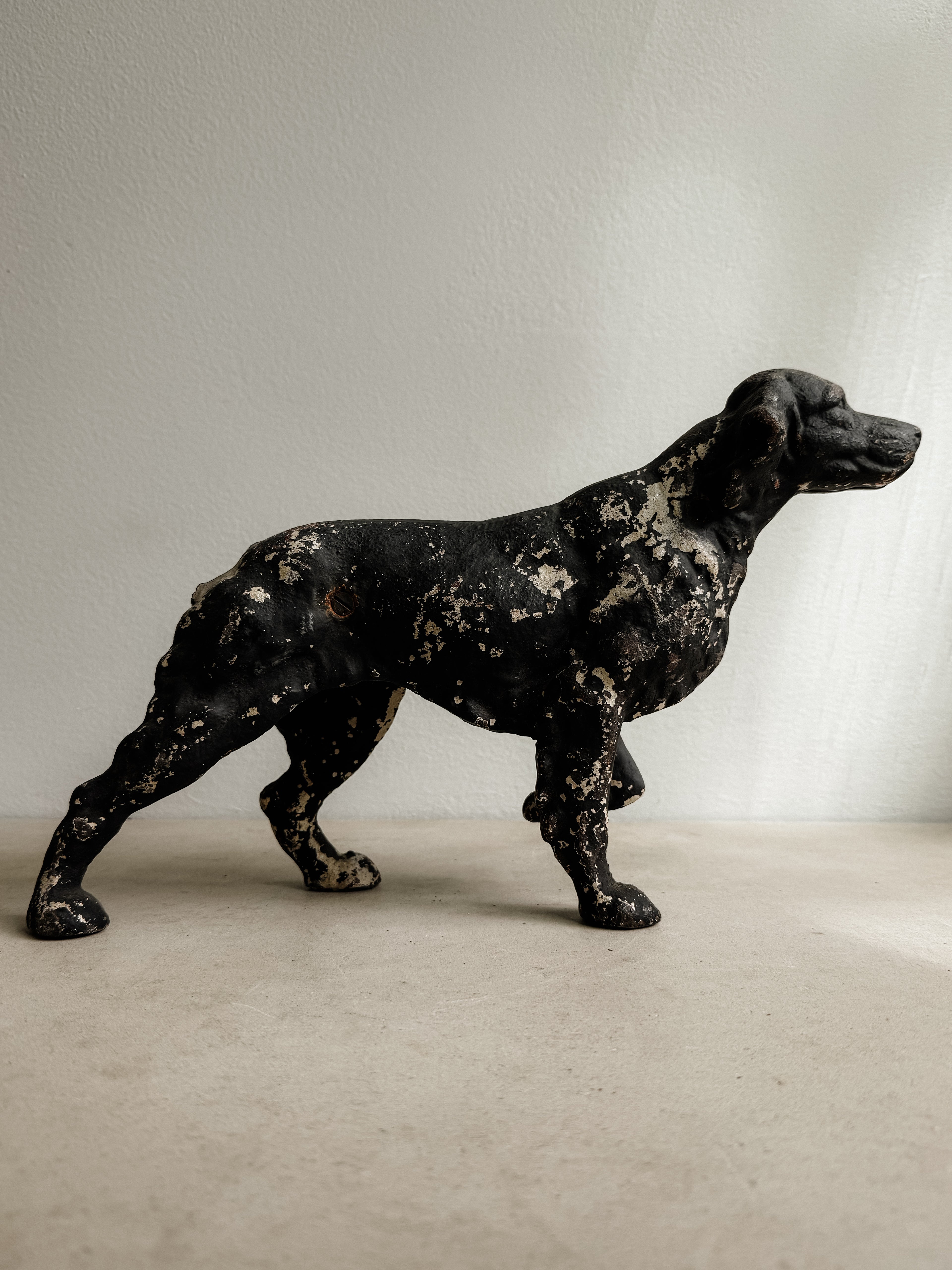 Antique Cast Iron Dog Figure, 15" | Studio Nomena
