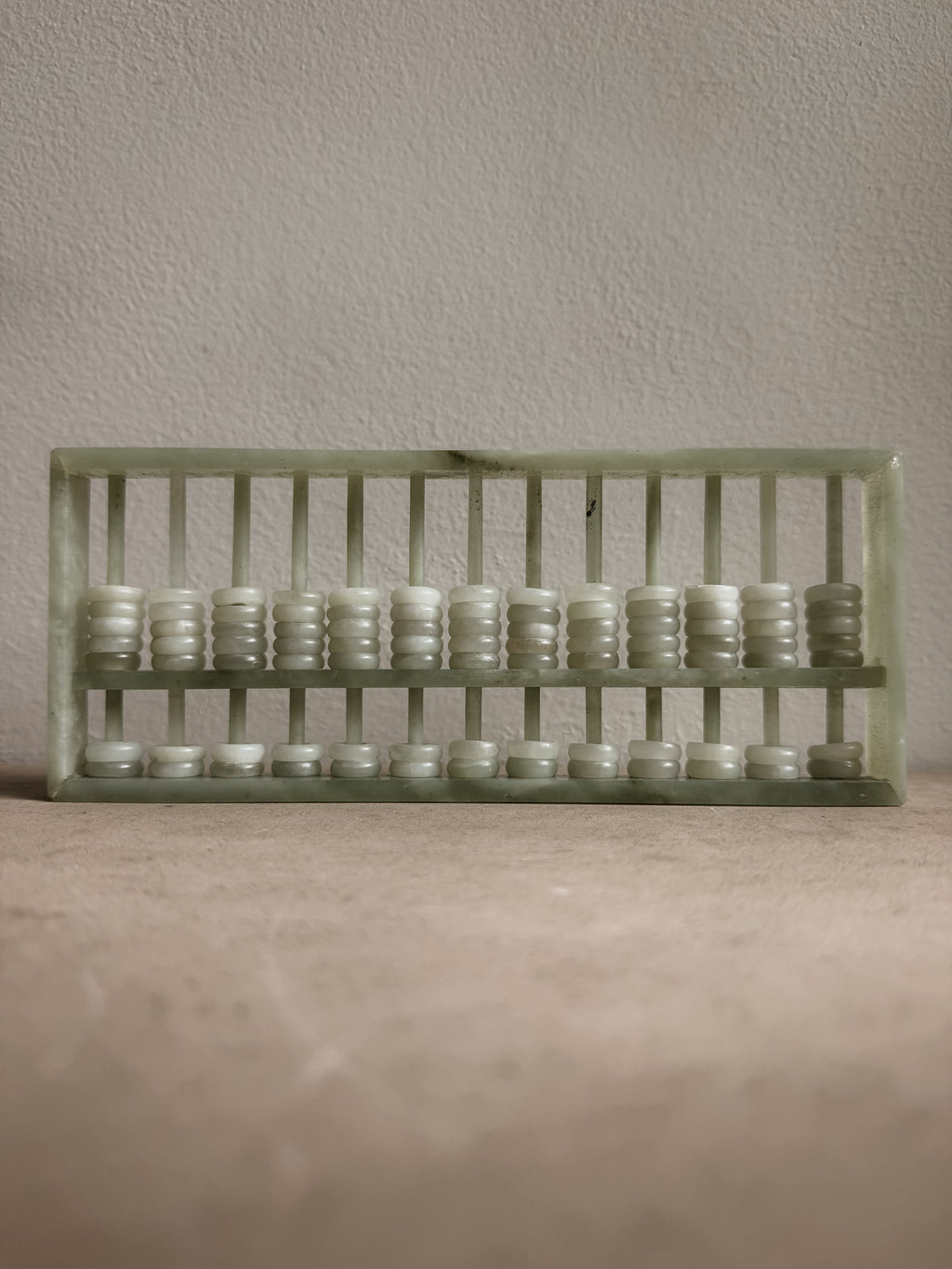 Vintage Carved Stone Abacus