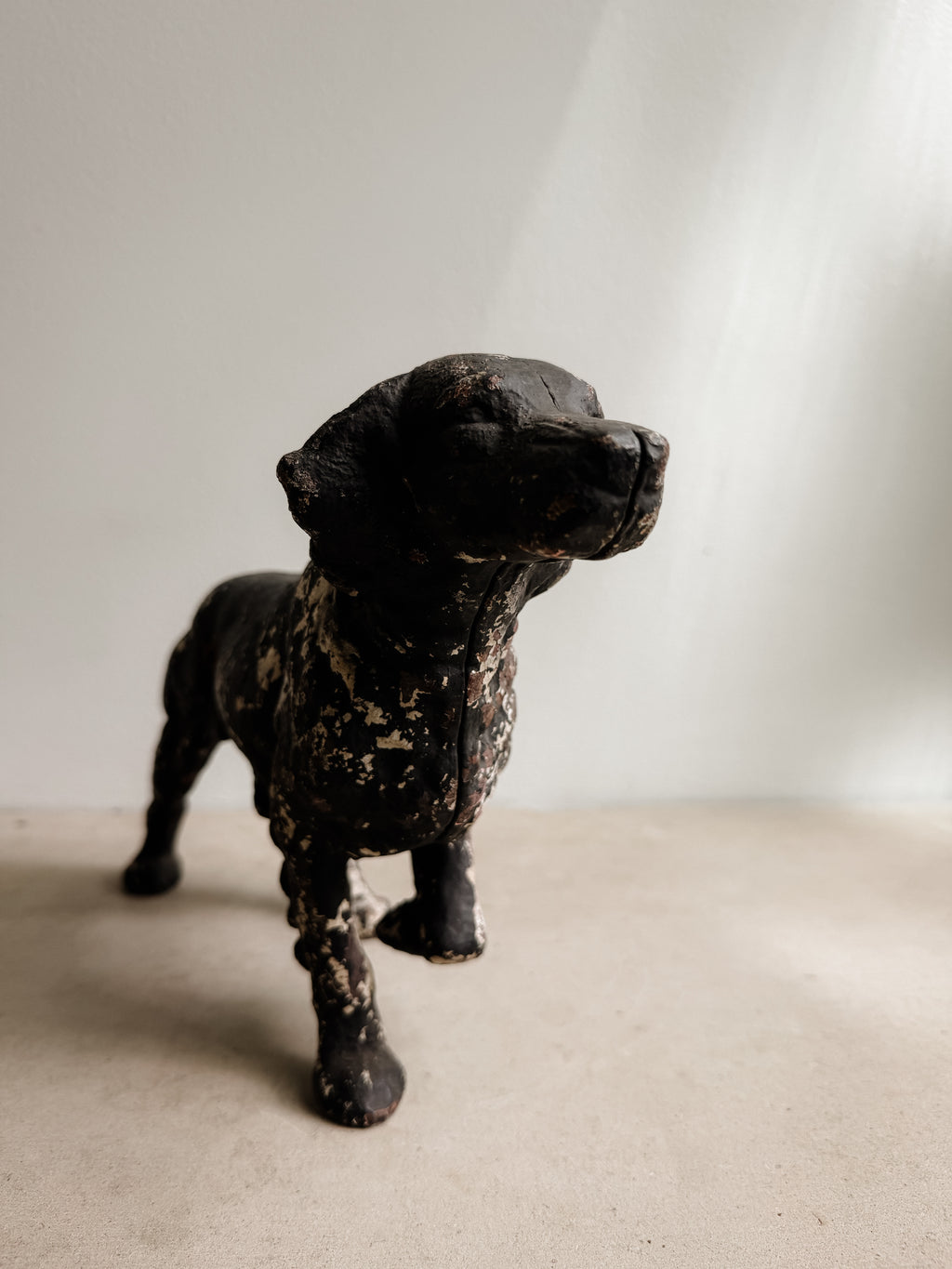 Antique Cast Iron Dog Figure, 15" | Studio Nomena