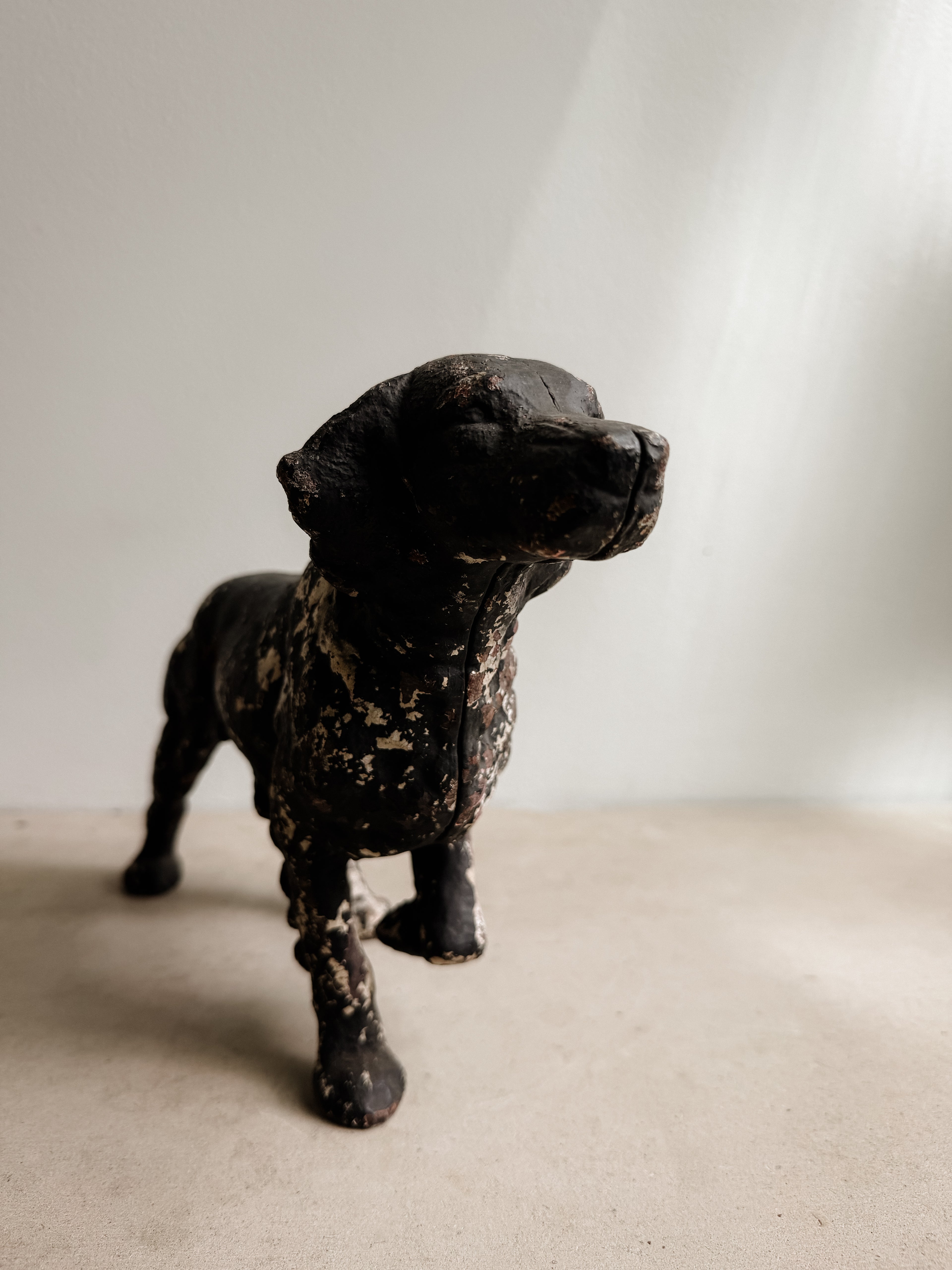 Antique Cast Iron Dog Figure, 15" | Studio Nomena