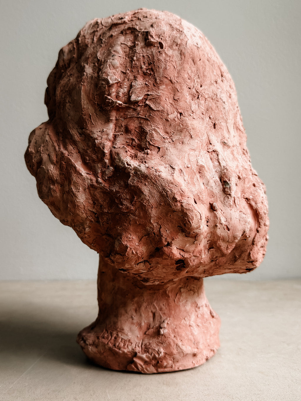 Unsigned Clay Female Figure Sculpture