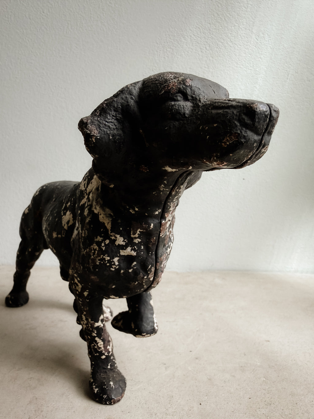 Antique Cast Iron Dog Figure, 15" | Studio Nomena