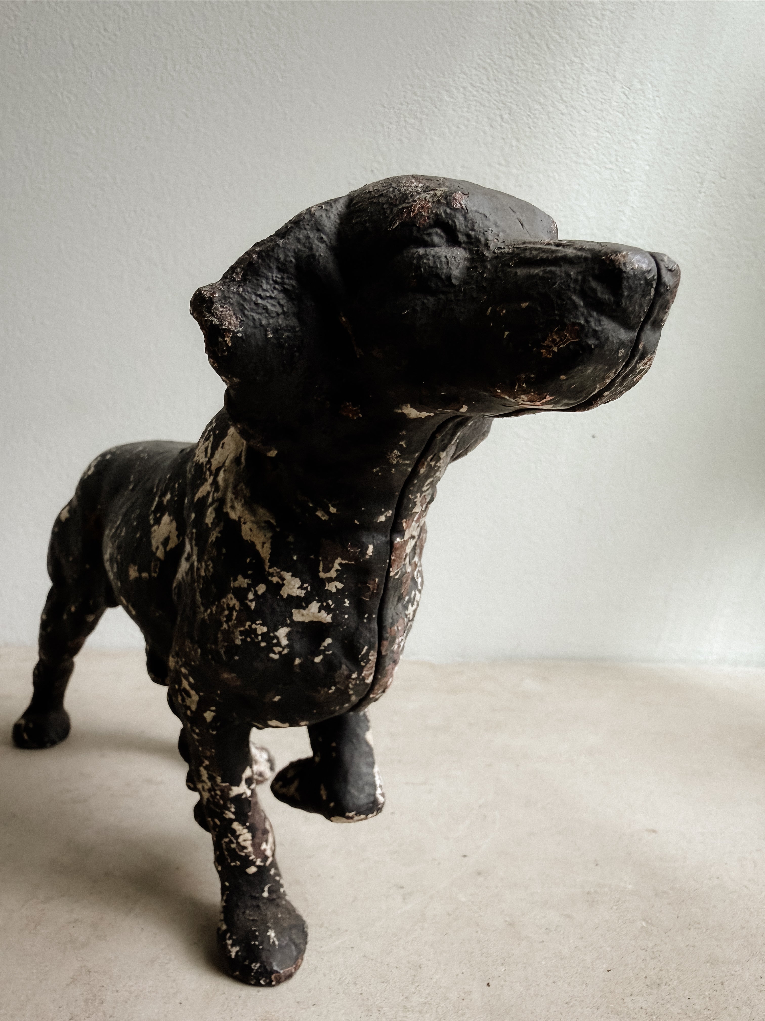 Antique Cast Iron Dog Figure, 15" | Studio Nomena