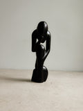 Hand Carved Folk Art “Thinker”, Unsigned