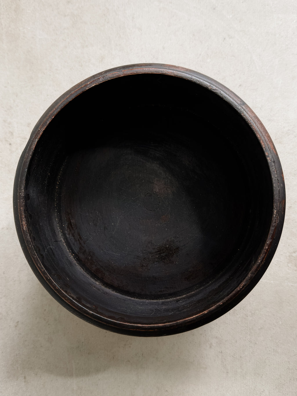 Vintage Wooden Pedestal Bowl with Lid