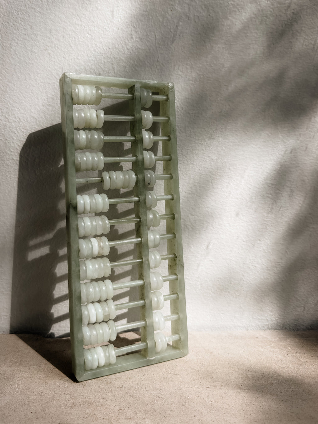 Vintage Carved Stone Abacus