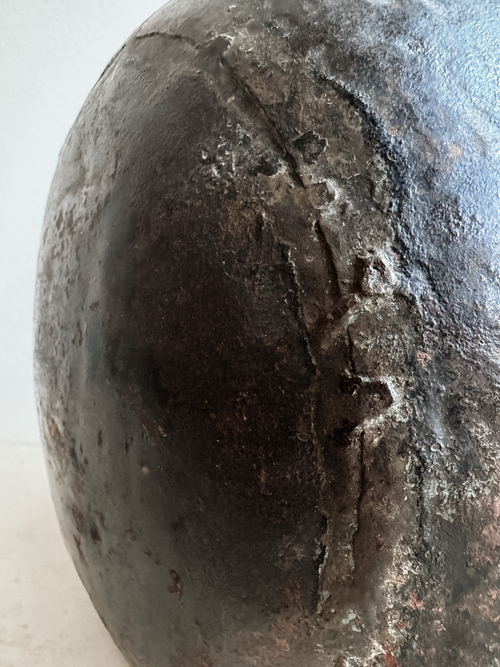 19th Century Hand-Hammered Copper Vessel with Brazed Seams