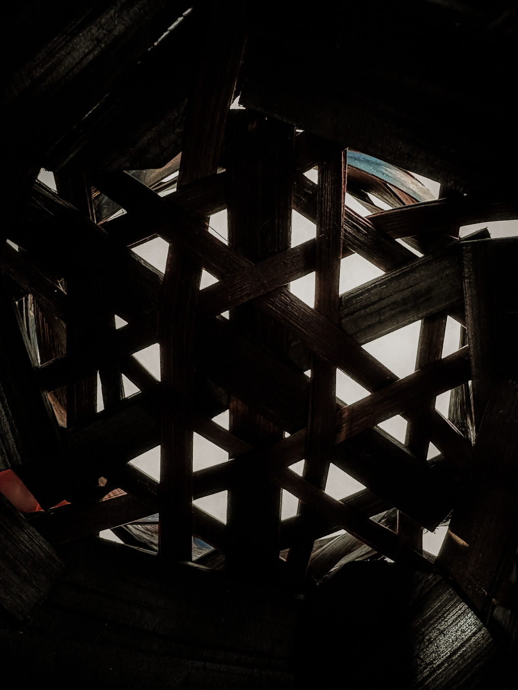 Handwoven Bamboo Basket, Japanese Style