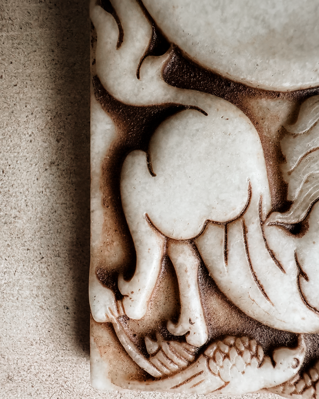 Pair of Chinese Carved Inkstones