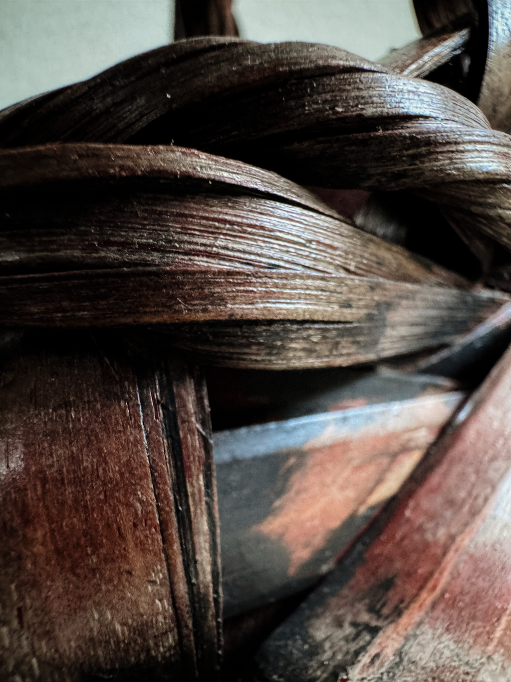Handwoven Bamboo Basket, Japanese Style