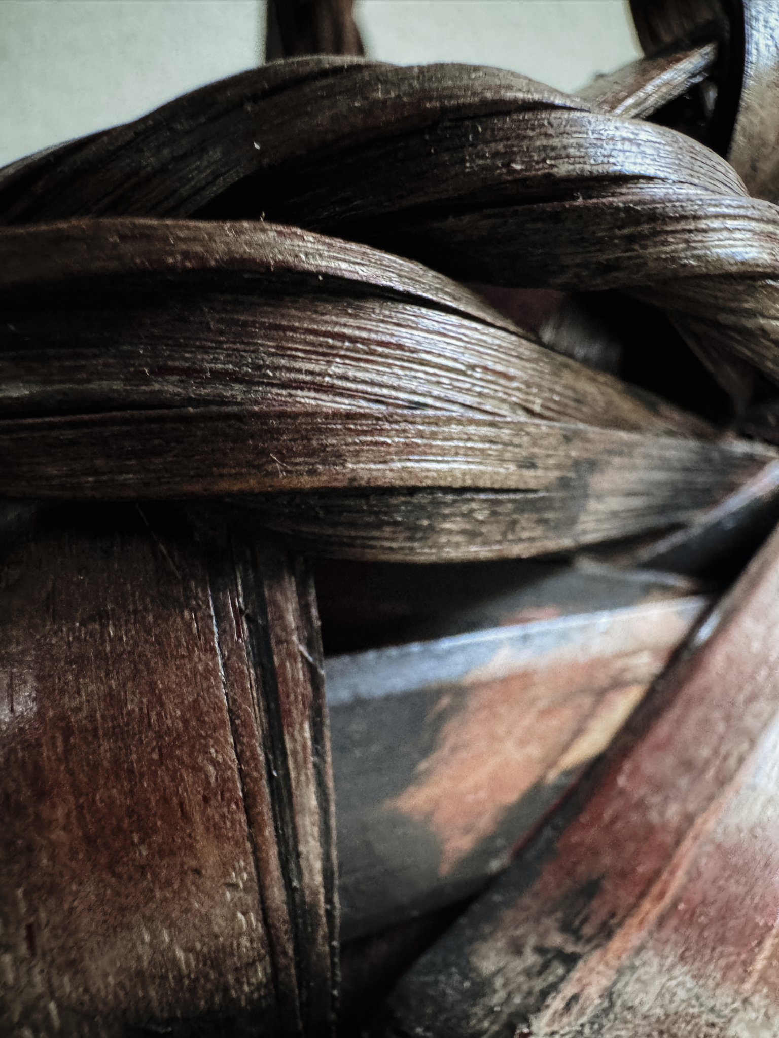 Handwoven Bamboo Basket, Japanese Style