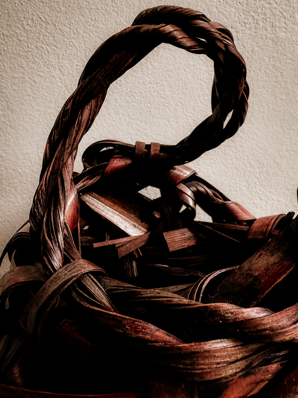 Handwoven Bamboo Basket, Japanese Style