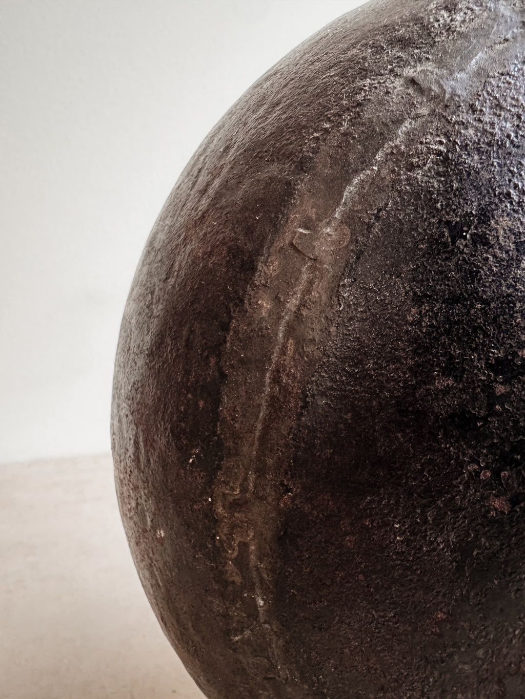 19th Century Hand-Hammered Copper Vessel with Brazed Seams