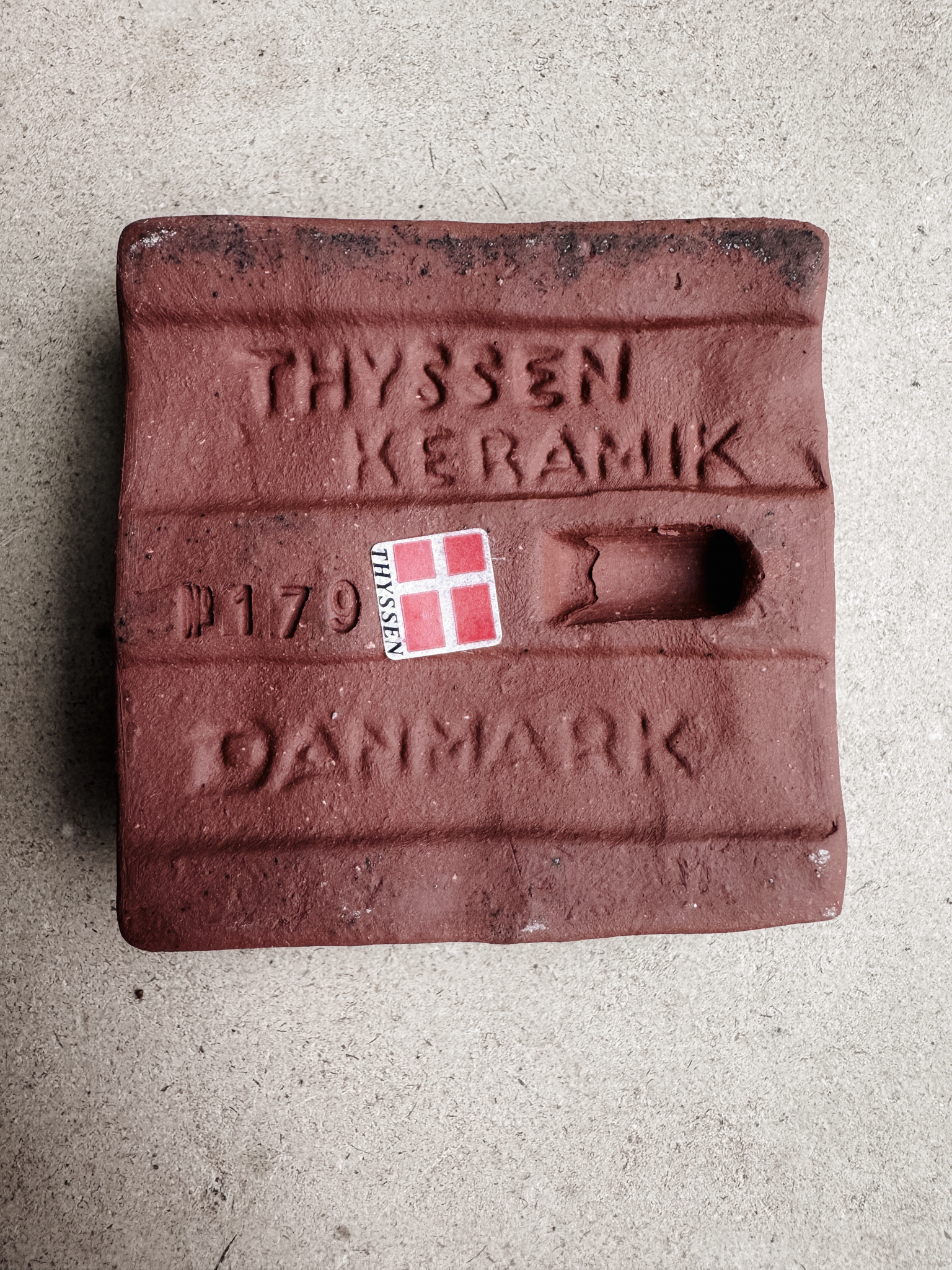 Mid-Century Danish Ceramic Wall Plaque by Thyssen Keramik