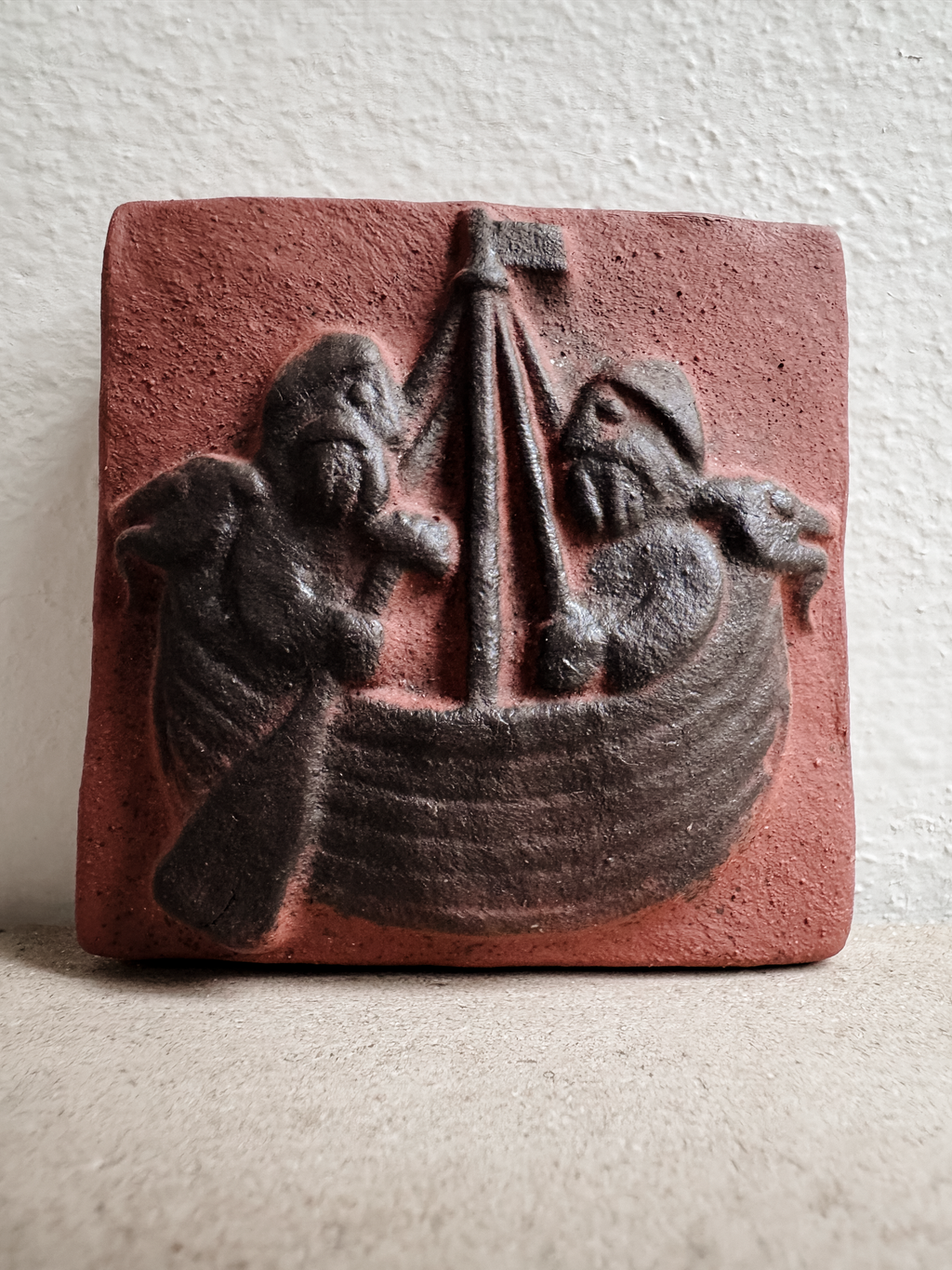 Mid-Century Danish Ceramic Wall Plaque by Thyssen Keramik