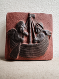 Mid-Century Danish Ceramic Wall Plaque by Thyssen Keramik